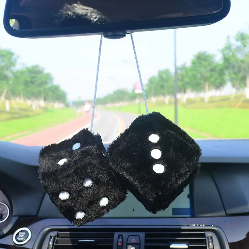 Big Long Hair Hot Stamping Car Dashboard Ornament Decoration