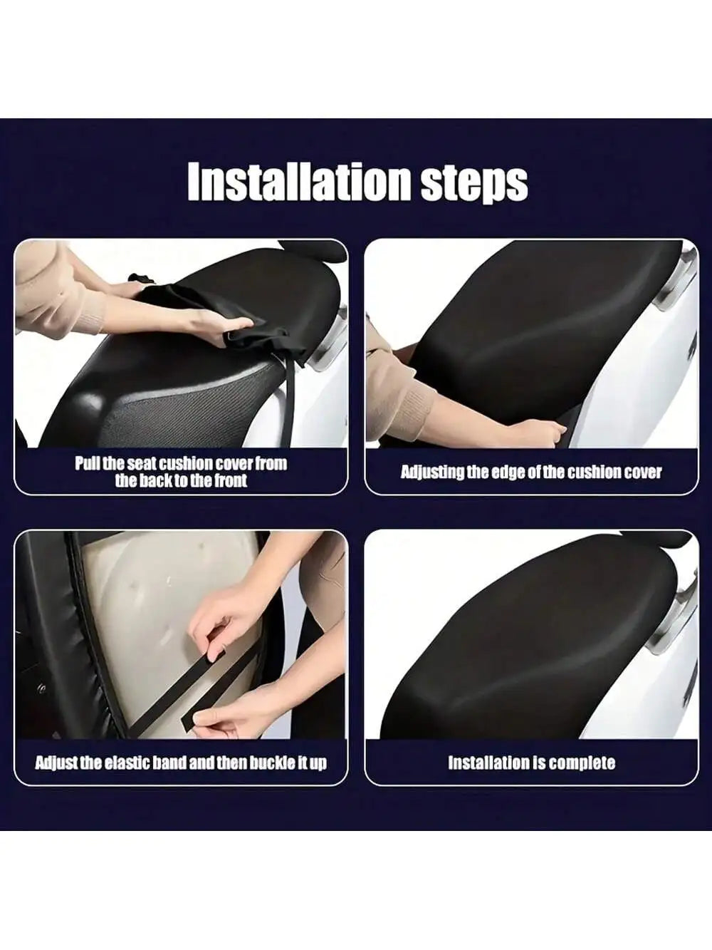 Waterproof Motorcycle Seat Cover Elastic Premium Quality Replacement Accessory