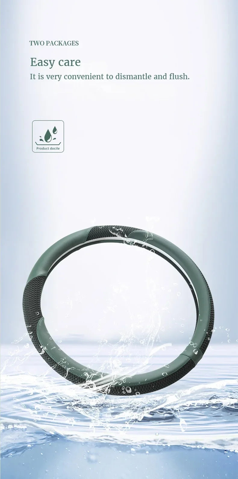 Car Steering Wheel Cover Premium Steering Wheel Cover Anti-Slip Comfort