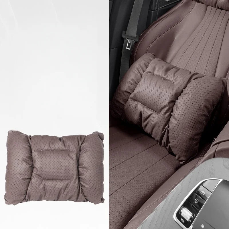 Memory Leather Car Headrest Neck Premium Quality Replacement Accessory