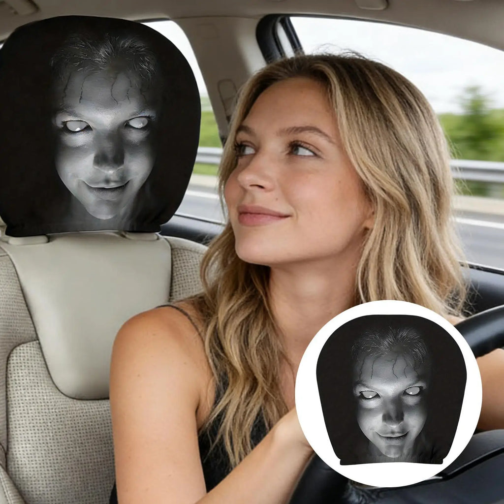 Car Headrest Cover Funny Auto Premium Quality Replacement Accessory