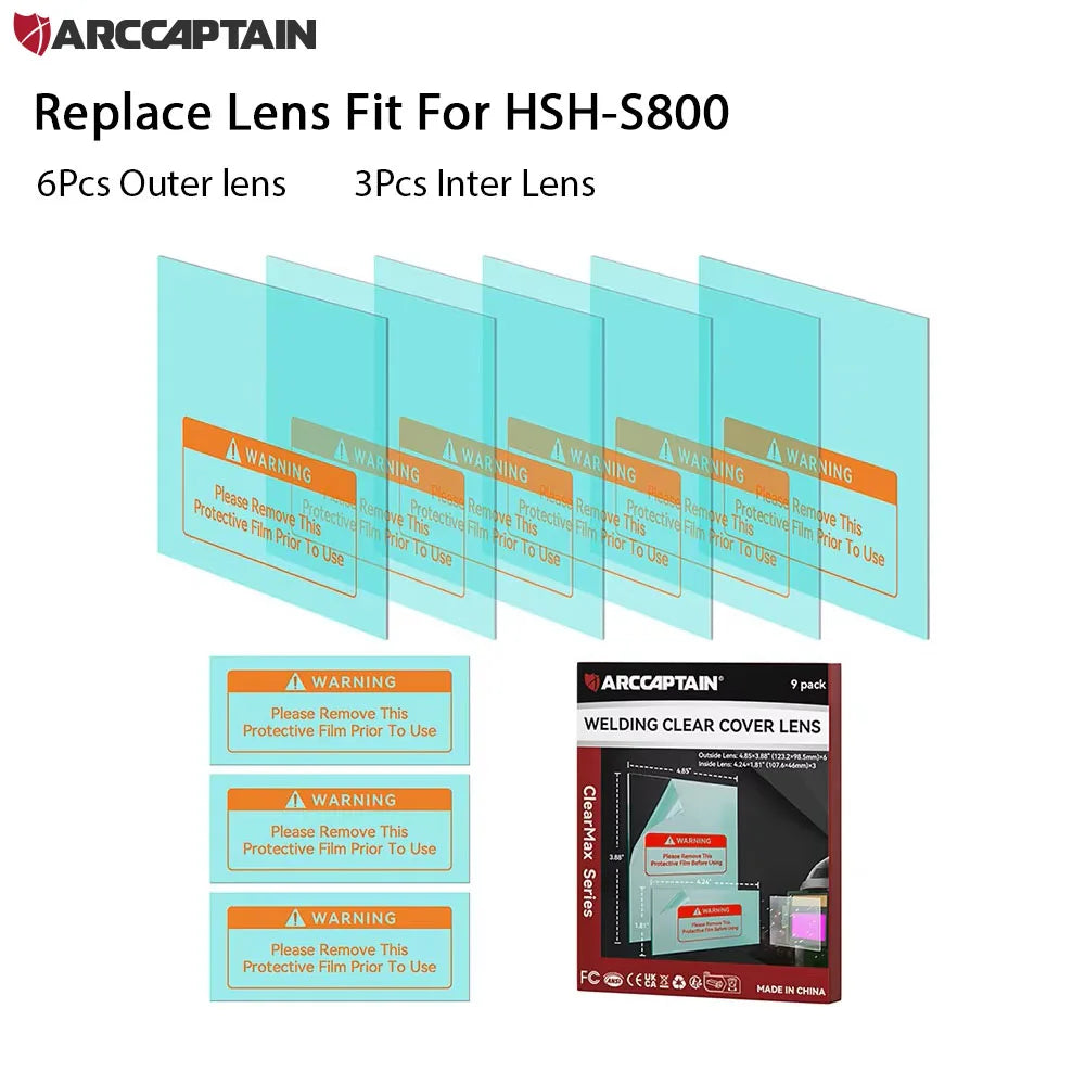 ARCCAPTAIN Welding Helmet Auto Darkening Premium Quality Replacement Accessory