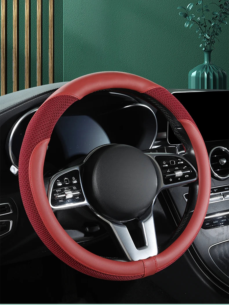 Car Steering Wheel Cover Premium Steering Wheel Cover Anti-Slip Comfort