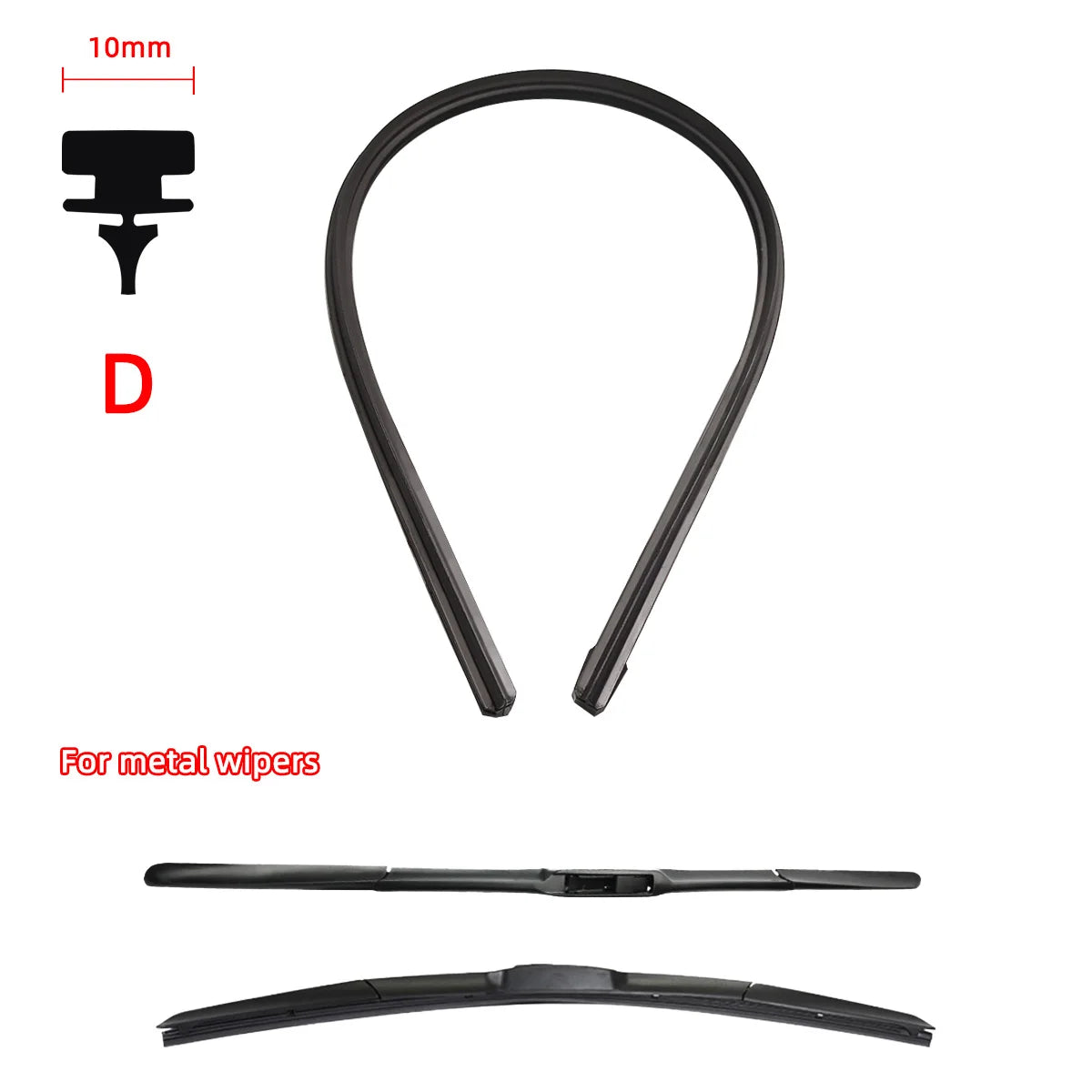 Car Wiper Rubber Strips Refill Premium Quality Replacement Accessory