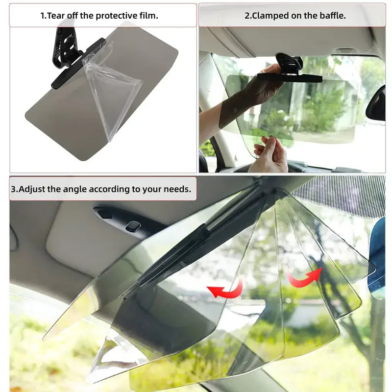A car mounted anti glare Car Sun Shade UV Protector