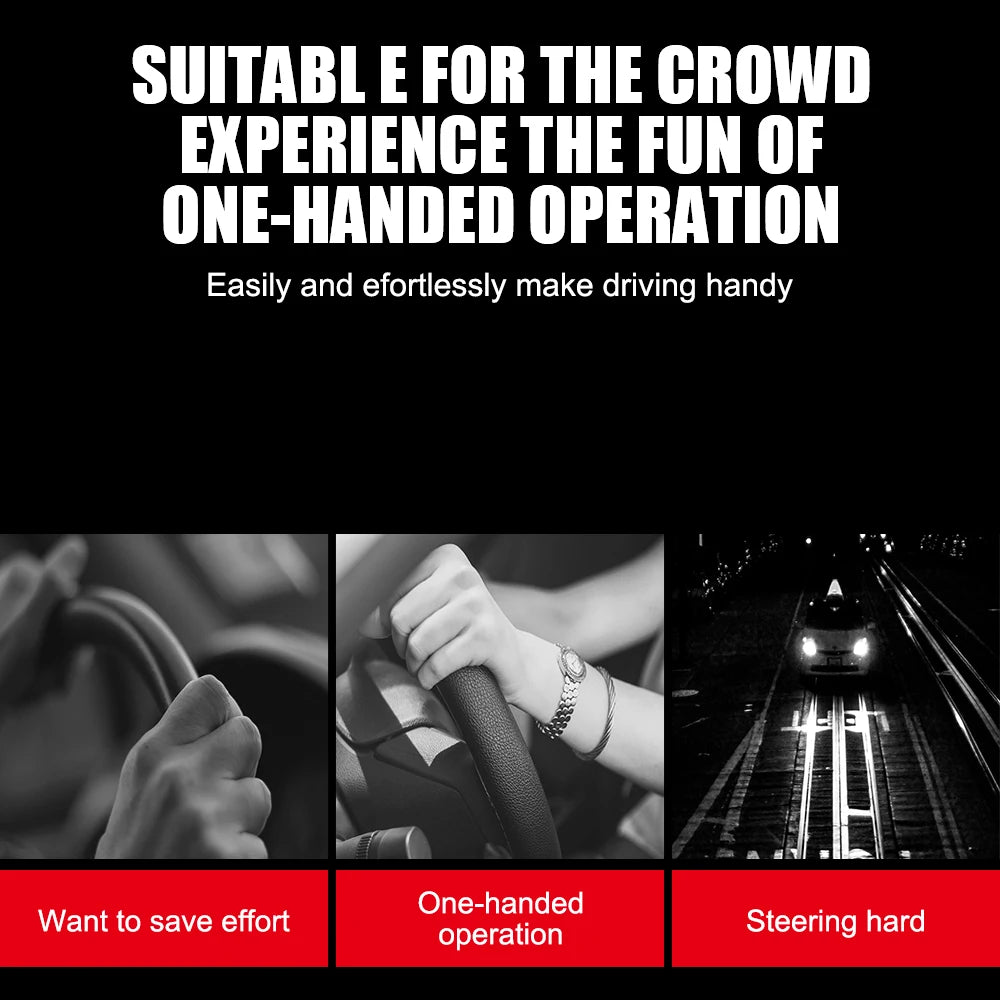Car Steering Wheel Booster Spinner Steering Wheel Cover Anti-Slip Comfort