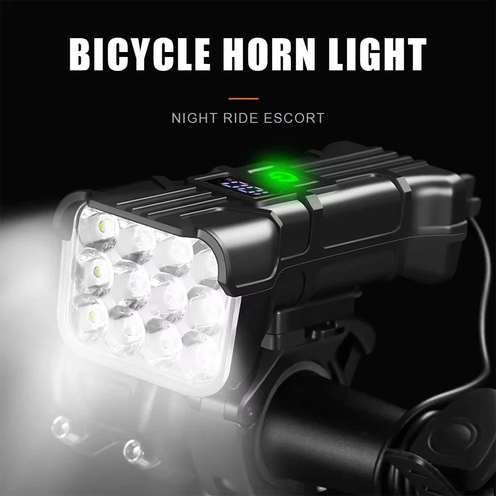 Bicycle Front Rear Light 1800mAh Premium Quality Replacement Accessory