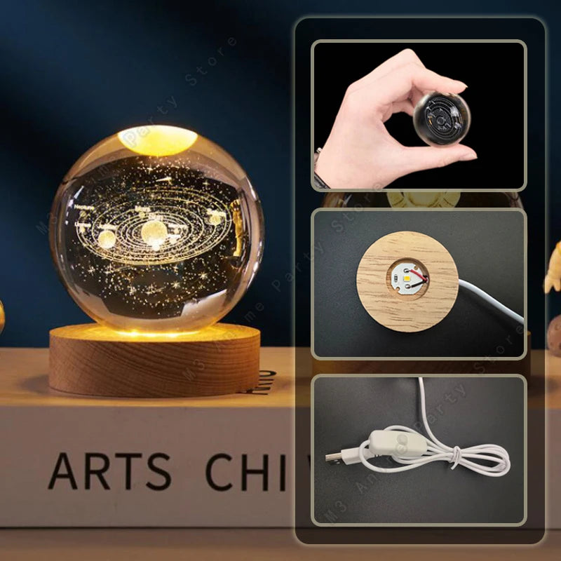 Unique 3D Crystal Ball Night Premium Quality Replacement Accessory