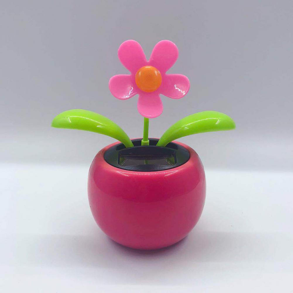 Fashion Car Ornament Solar Powered Car Dashboard Ornament Decoration