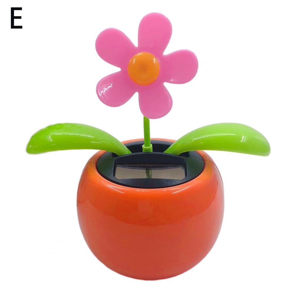 Fashion Car Ornament Solar Powered Car Dashboard Ornament Decoration