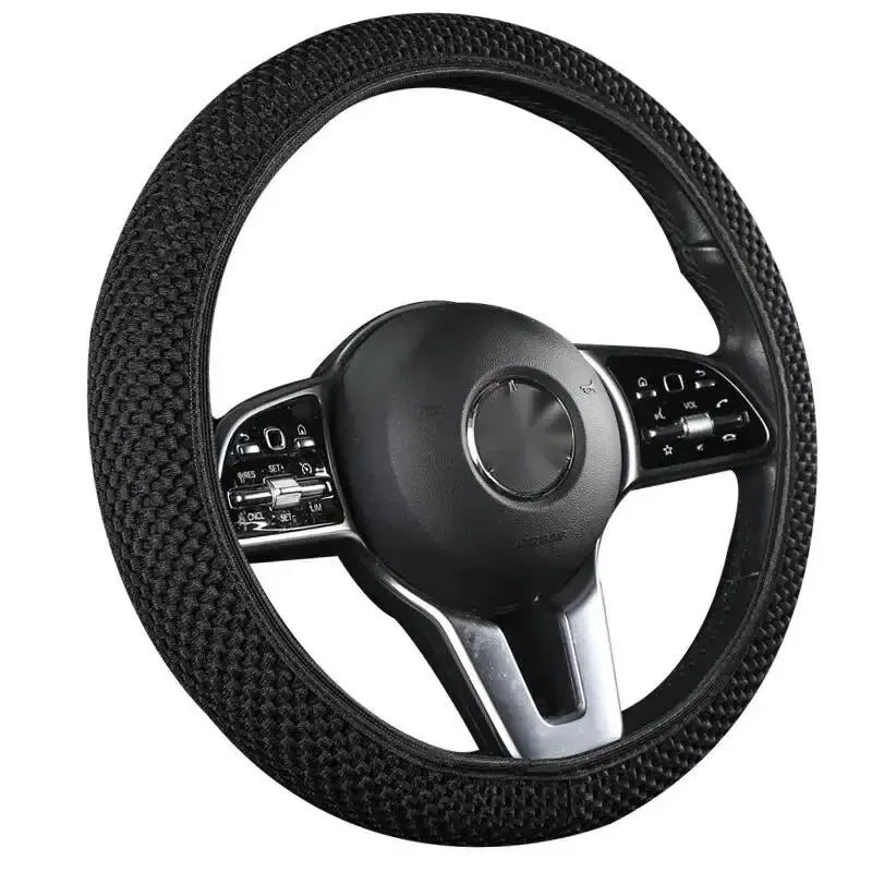 Elastic Steering Wheel Cover, Warm Steering Wheel Cover Anti-Slip Comfort