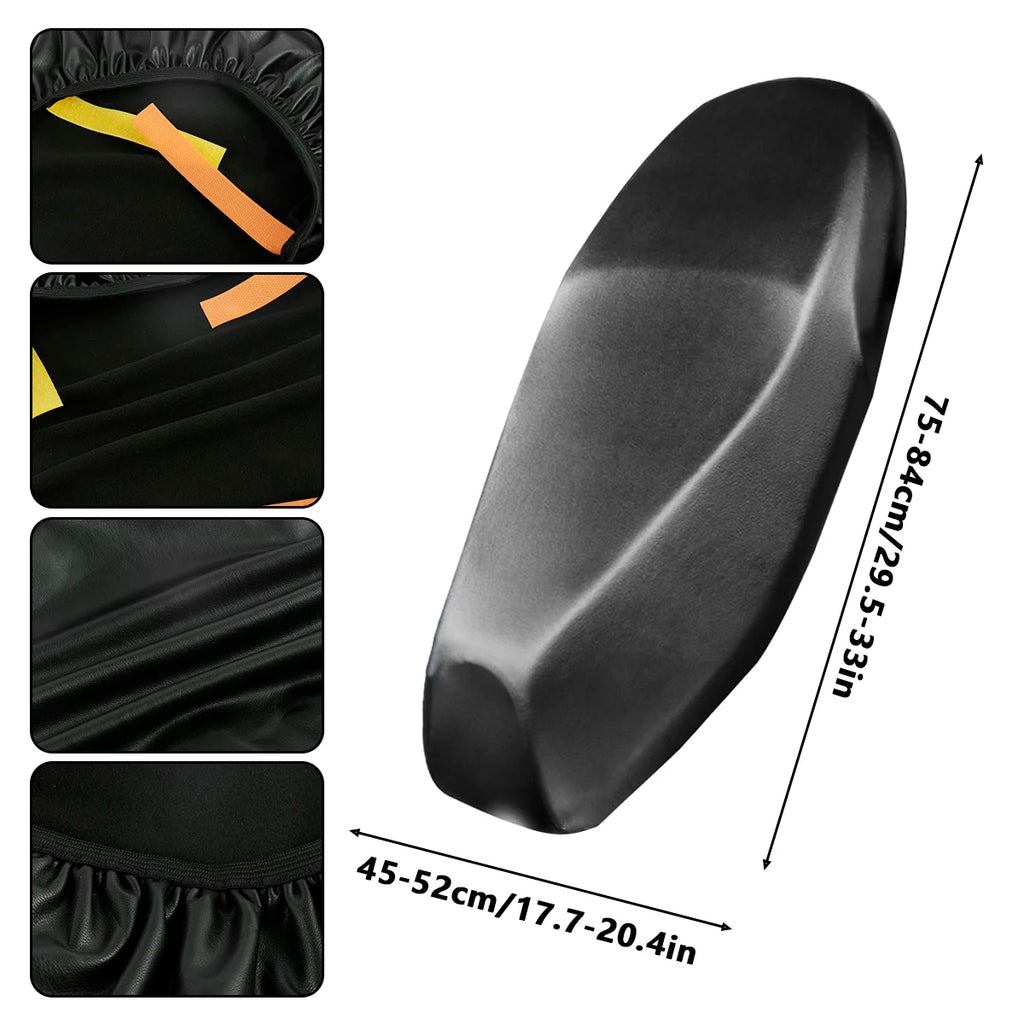Motorcycle Seat Cover Elastic PU Premium Quality Replacement Accessory