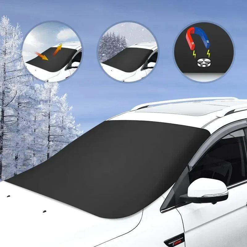 Car Magnetic Snow Shield Winter Car Sun Shade UV Protector