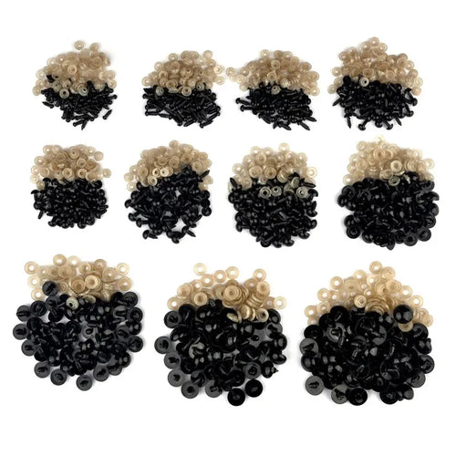 5-16mm Eyeball Doll Accessories Black Doll Making Safety Eyes Craft Supply