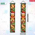 Christmas Gingerbread Man Snowman Door Couplet Merry Christmas Hanging Porch Sign 2026 Door Banner Xmas Gift 2027 New Year