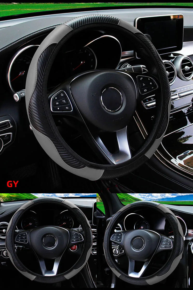 Car Steering Wheel Cover Breathable Steering Wheel Cover Anti-Slip Comfort
