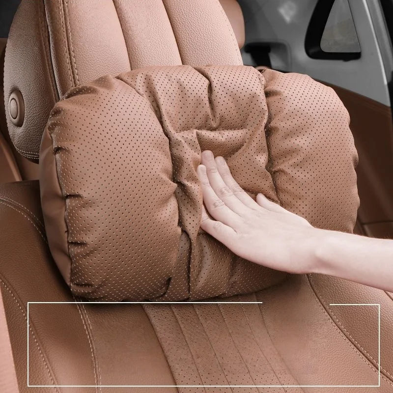 Memory Leather Car Headrest Neck Premium Quality Replacement Accessory