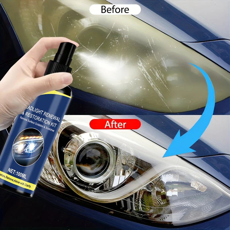 100ml Ceramic Headlight Restoration Spray Premium Quality Replacement Accessory