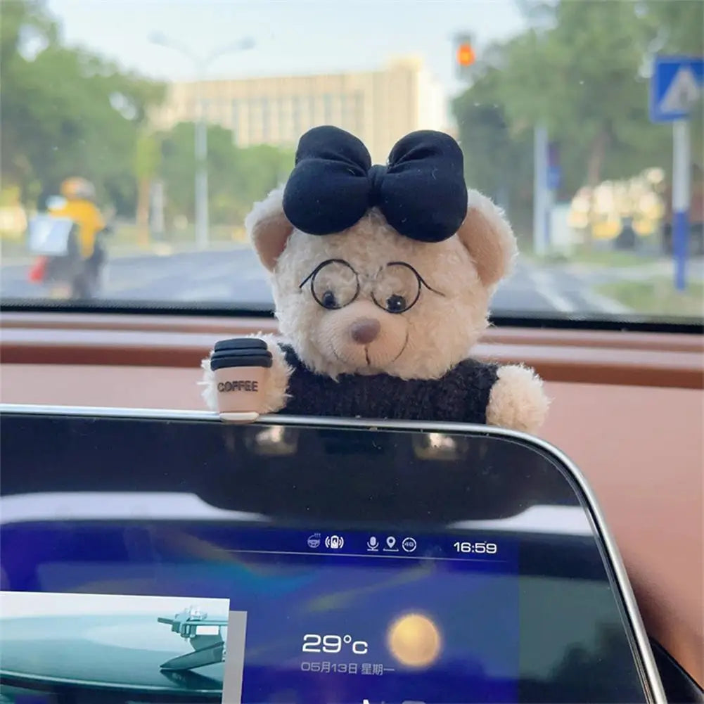 Car Decoration Interior Bear Screen Car Dashboard Ornament Decoration