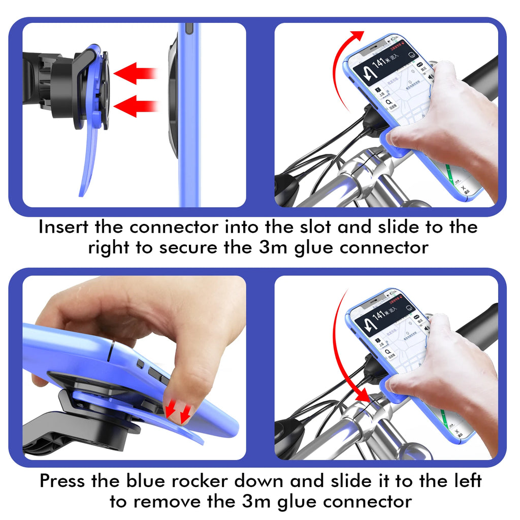 Motorcycle Phone Mount Anti-Shake Bike Premium Quality Replacement Accessory
