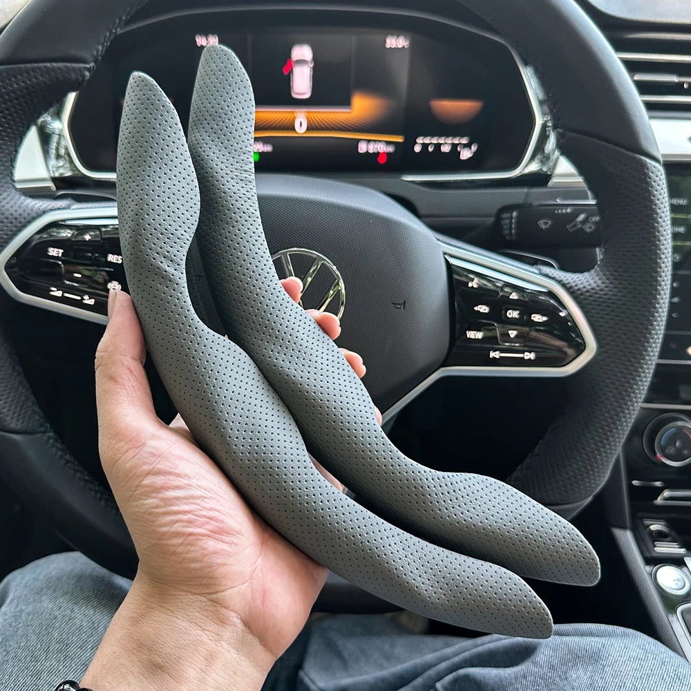 Universal D-shaped Round Car Steering Steering Wheel Cover Anti-Slip Comfort