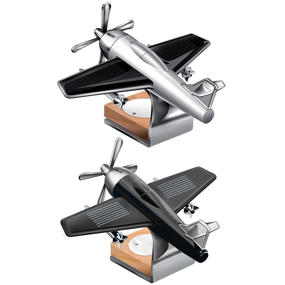 Car interior accessories solar airplane Car Dashboard Ornament Decoration