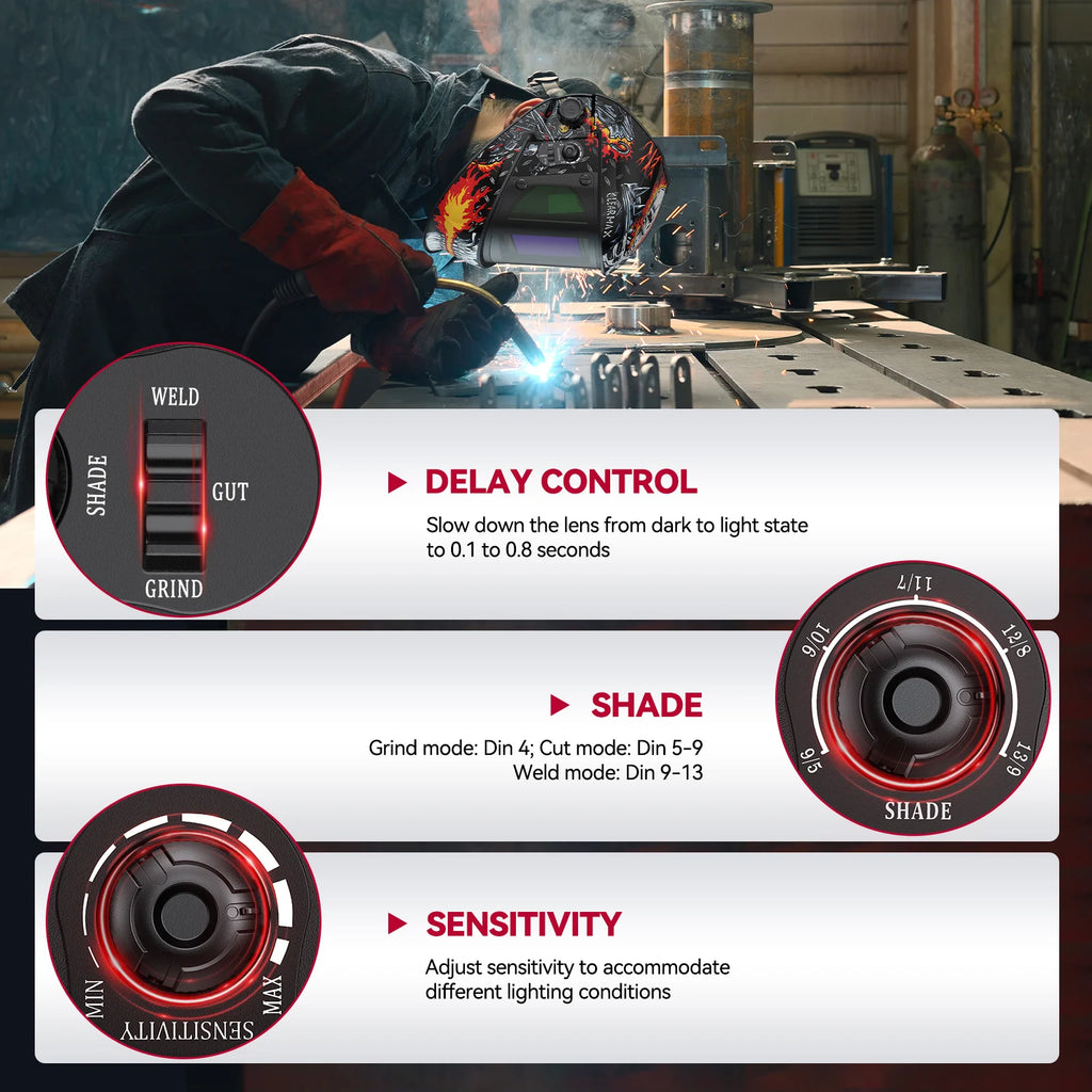 Auto Darkening Welding Helmet ARCCAPTAIN Premium Quality Replacement Accessory