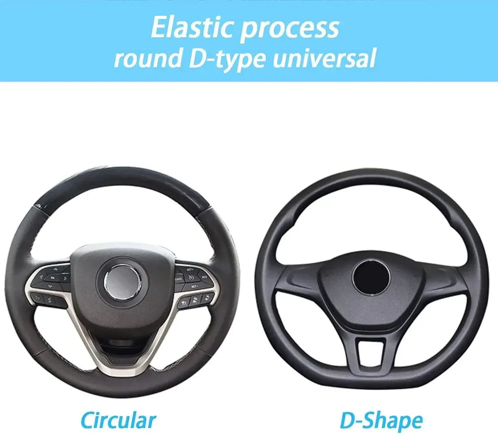 Elastic Steering Wheel Cover, Warm Steering Wheel Cover Anti-Slip Comfort