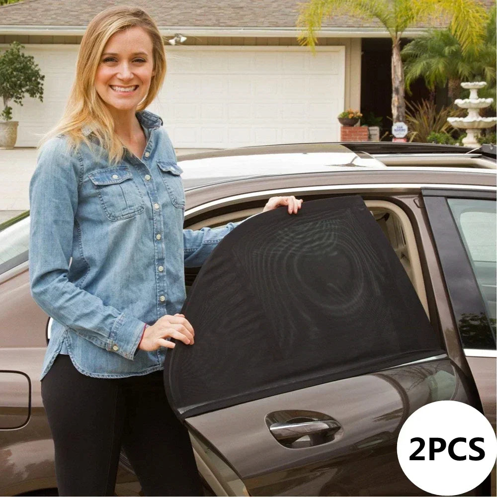 Car Window Shade Mesh 2 Car Sun Shade UV Protector