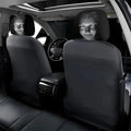 2Pcs Halloween Horror Face Printing Car Headrest Covers Universal Elastic Car Seat