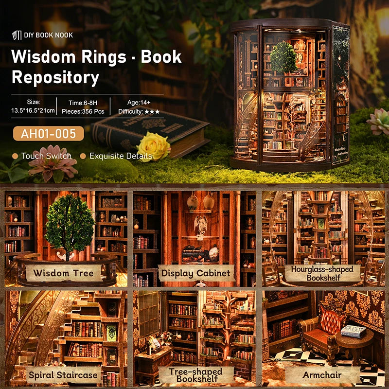 DIY Book Nook Kit Retro Premium Quality Replacement Accessory