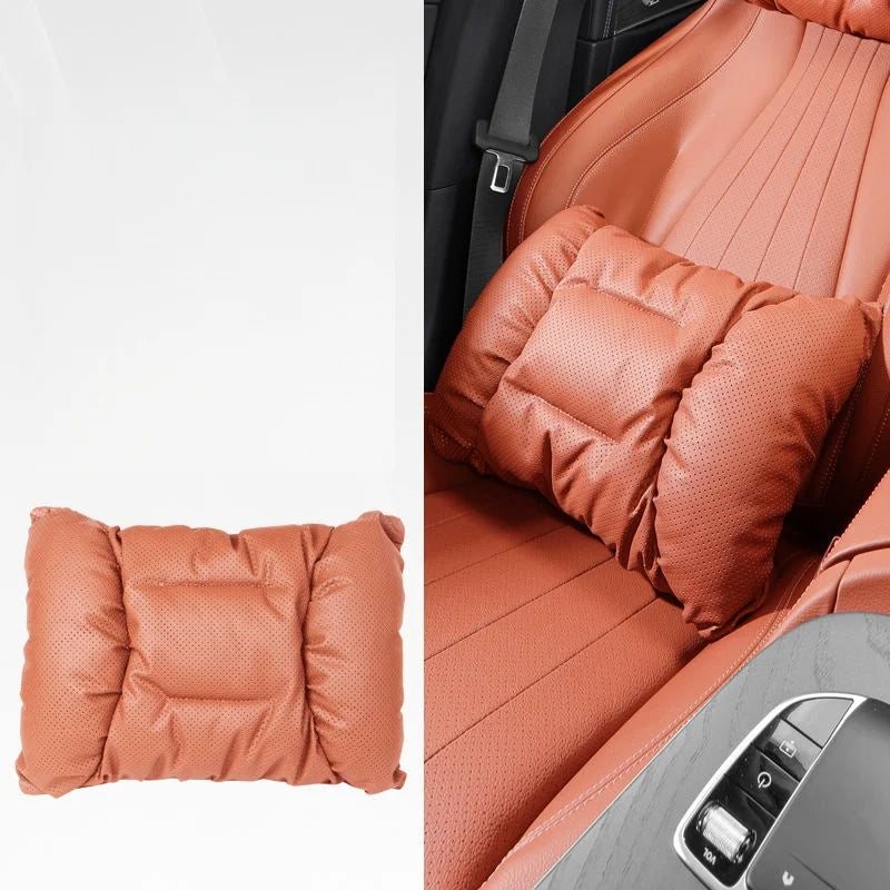 Memory Leather Car Headrest Neck Premium Quality Replacement Accessory