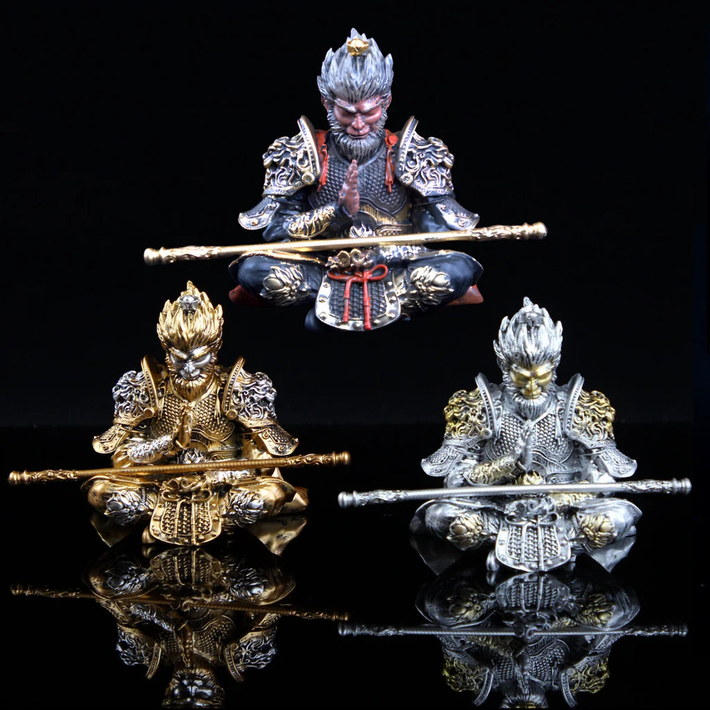 Vibrant Monkey King Figurine 1 Car Dashboard Ornament Decoration
