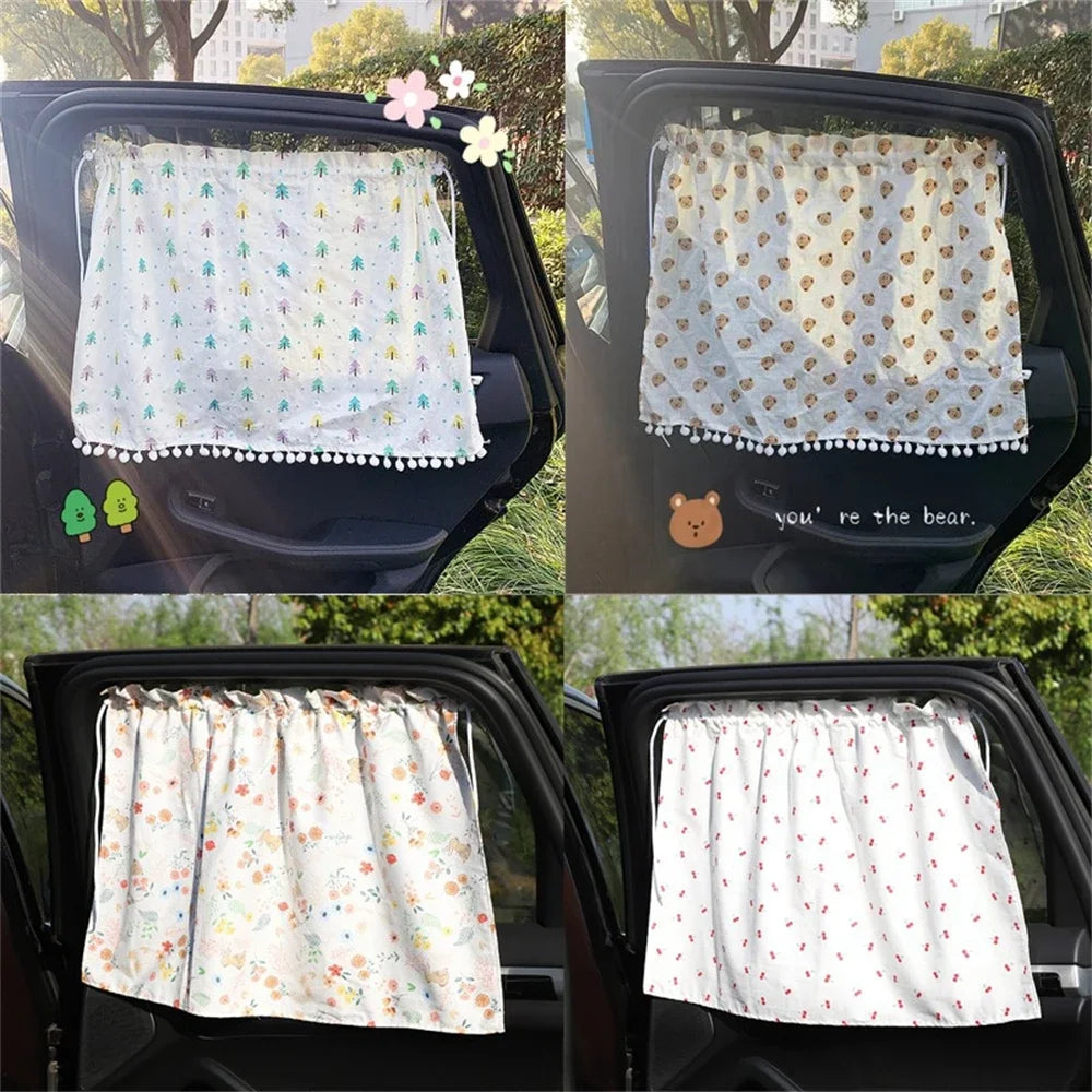 Suction Cup Curtain Shade Car Car Sun Shade UV Protector