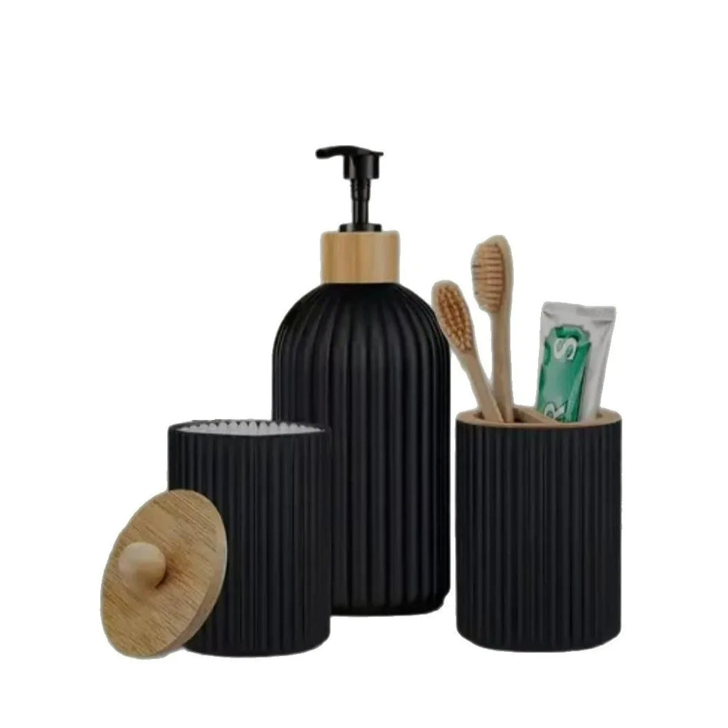Trendy Bathroom Glass Toiletries Set: Premium Quality Replacement Accessory