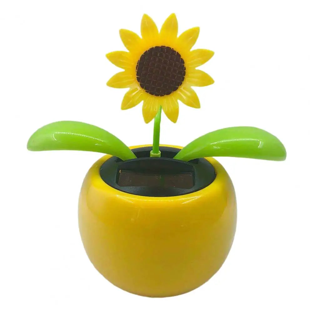 Fashion Car Ornament Solar Powered Car Dashboard Ornament Decoration