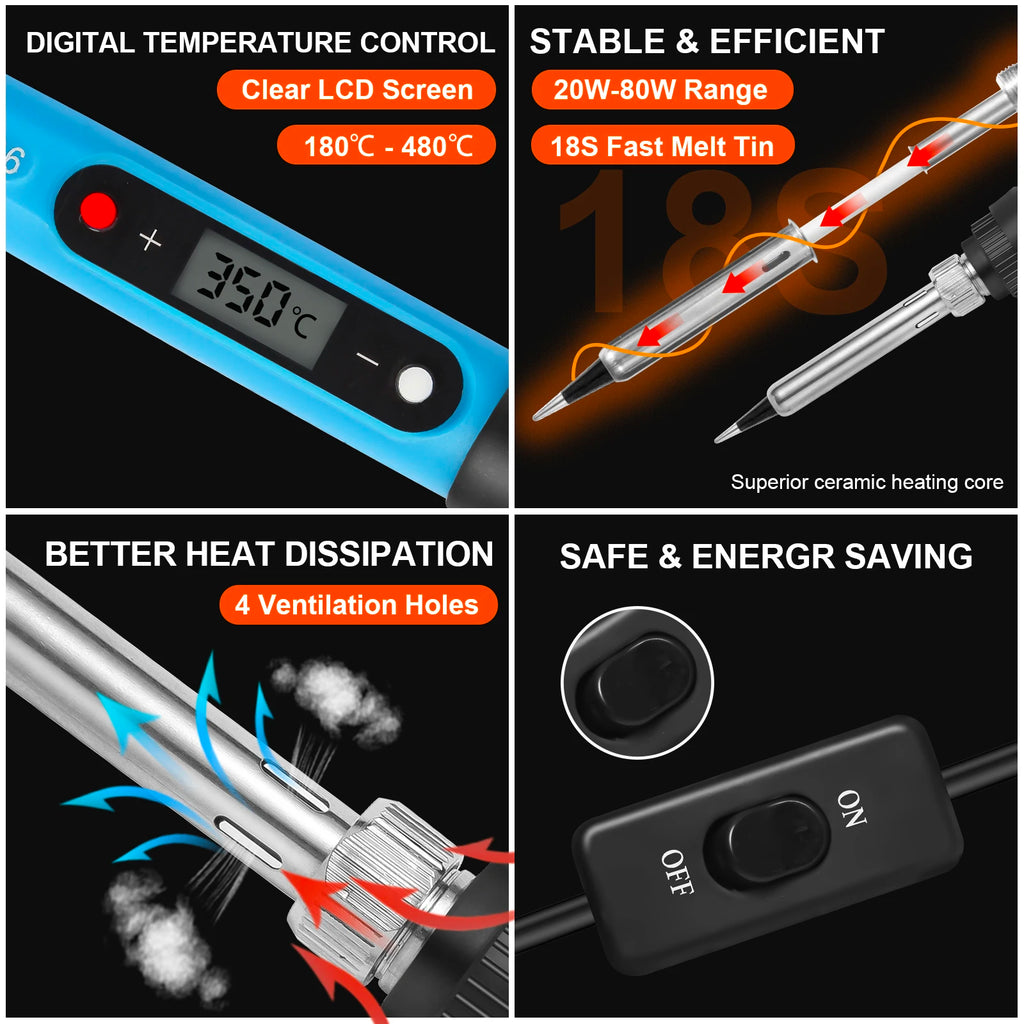 Soldering Iron Kit for Electronics Premium Quality Replacement Accessory