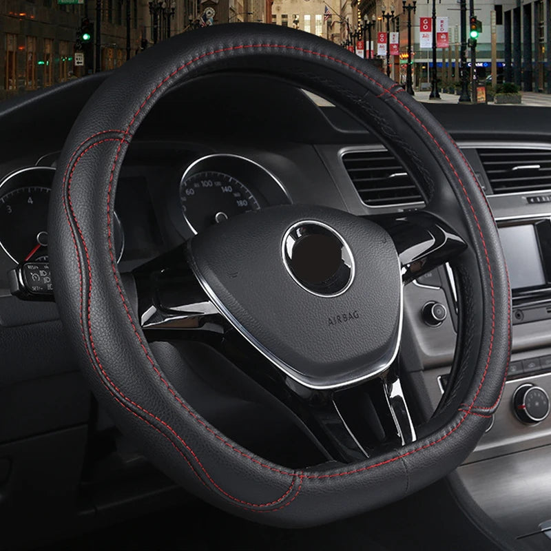D Type Car Steering Wheel Steering Wheel Cover Anti-Slip Comfort