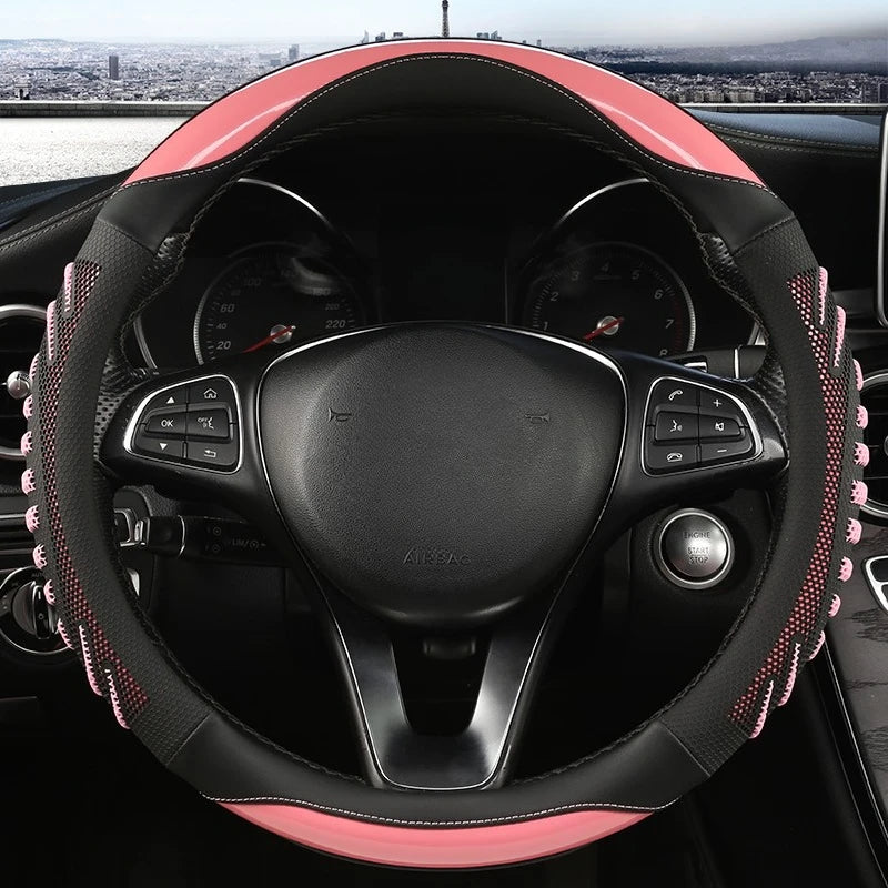 Three-dimensional Honeycomb Steering Wheel Cover Steering Wheel Cover Anti-Slip Comfort