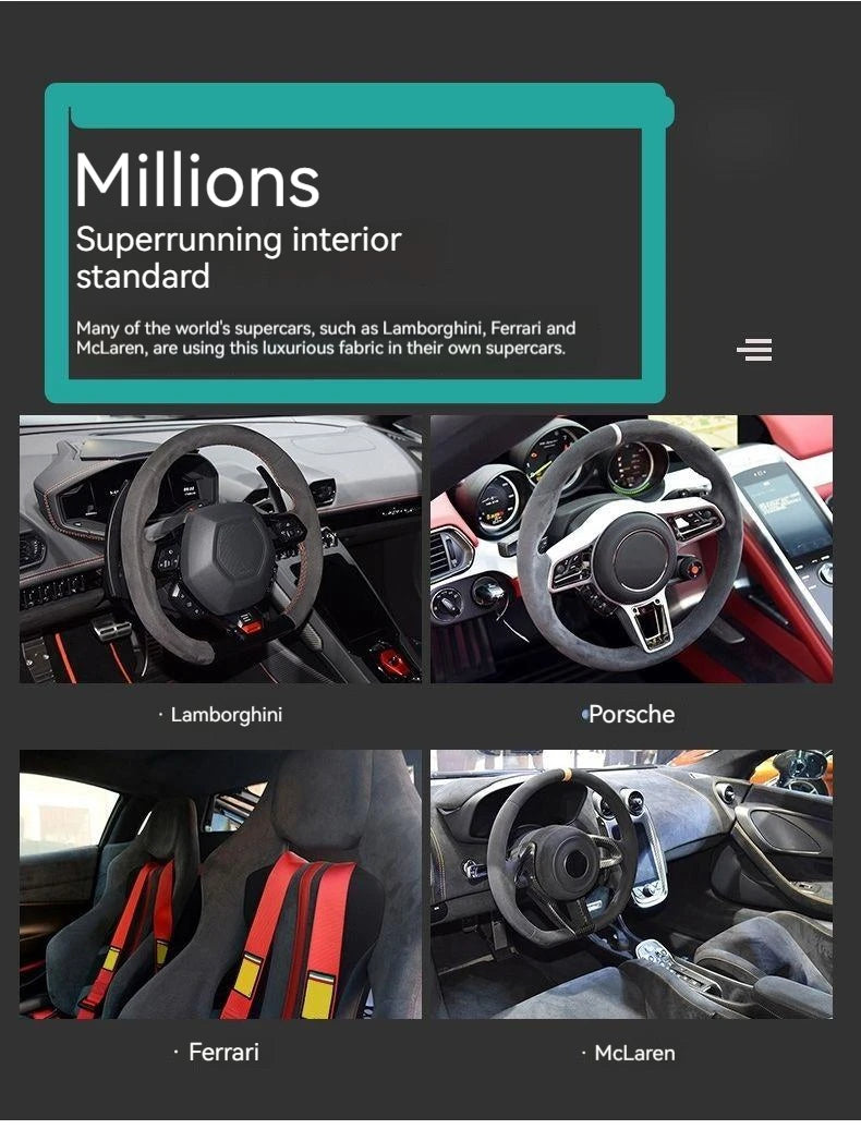 Suede Steering Wheel Cover for Steering Wheel Cover Anti-Slip Comfort