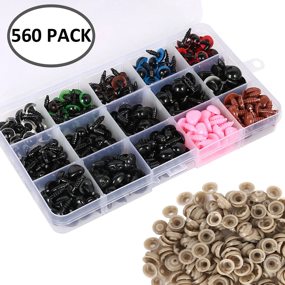 150/500 Pcs Doll Making Eyes Doll Making Safety Eyes Craft Supply
