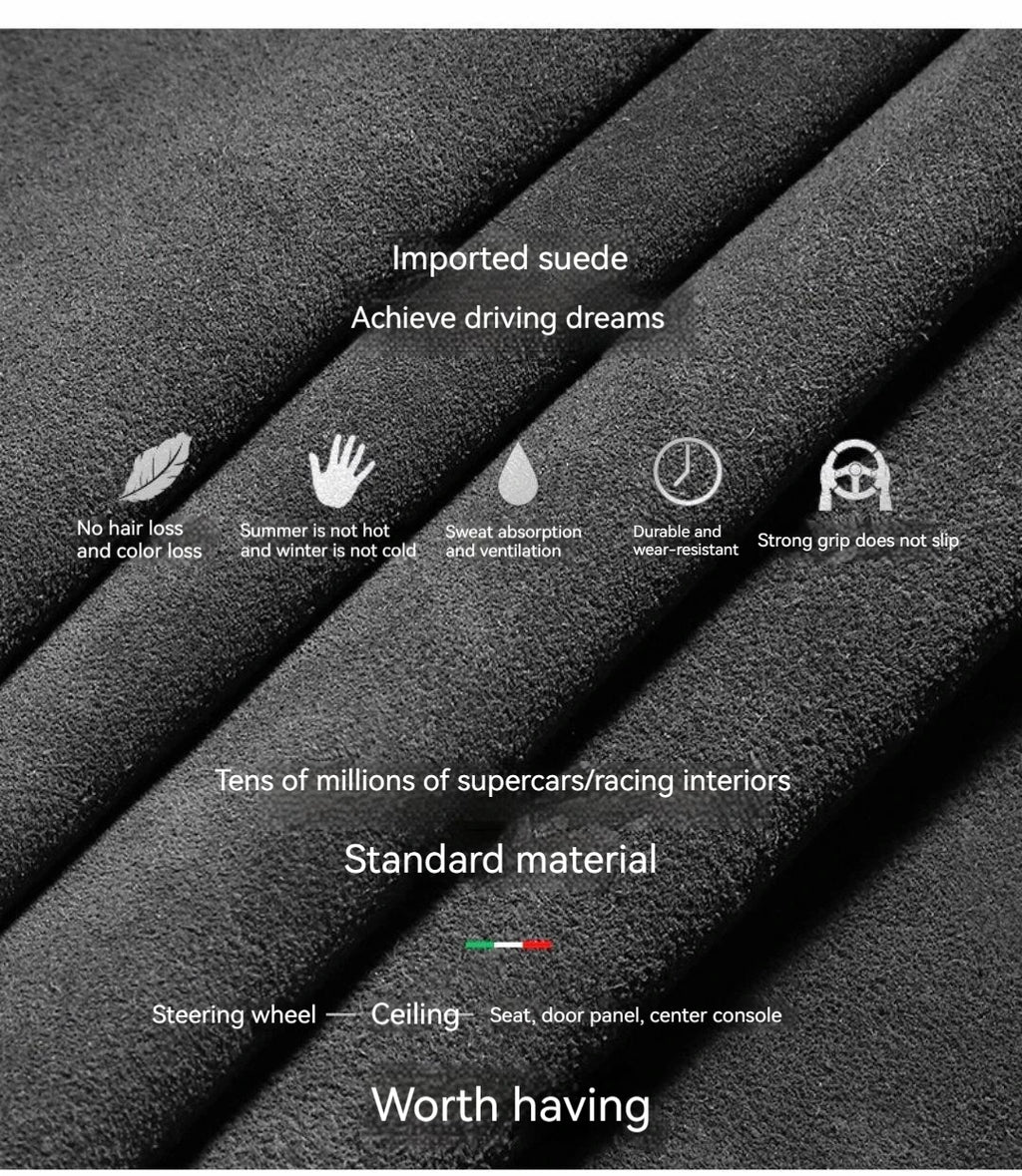 Suede Steering Wheel Cover for Steering Wheel Cover Anti-Slip Comfort