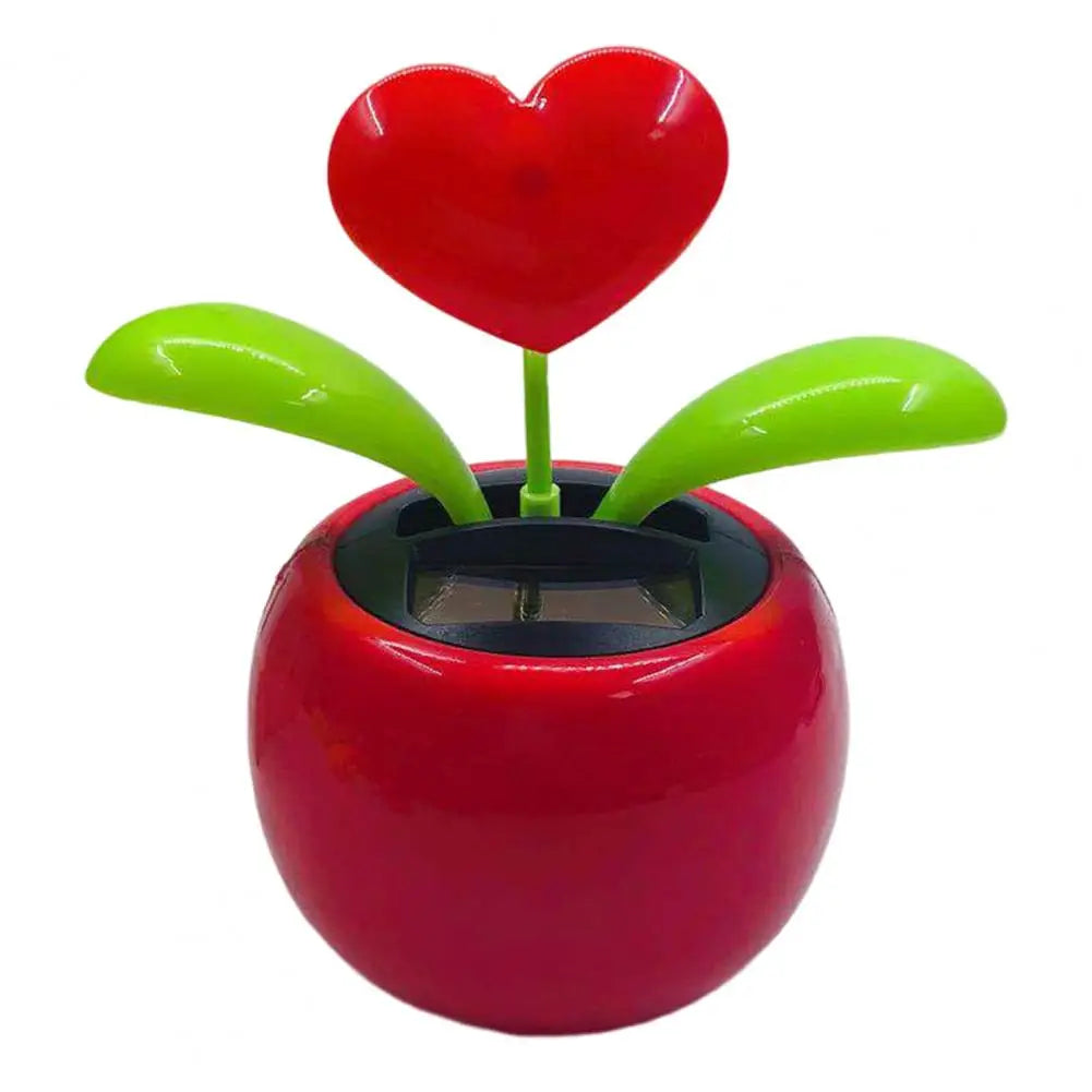 Fashion Car Ornament Solar Powered Car Dashboard Ornament Decoration