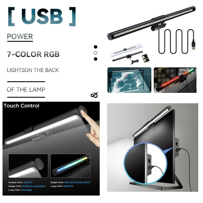 Led Monitor Light Bar Computer LED Computer Monitor Light Bar Desk Lamp