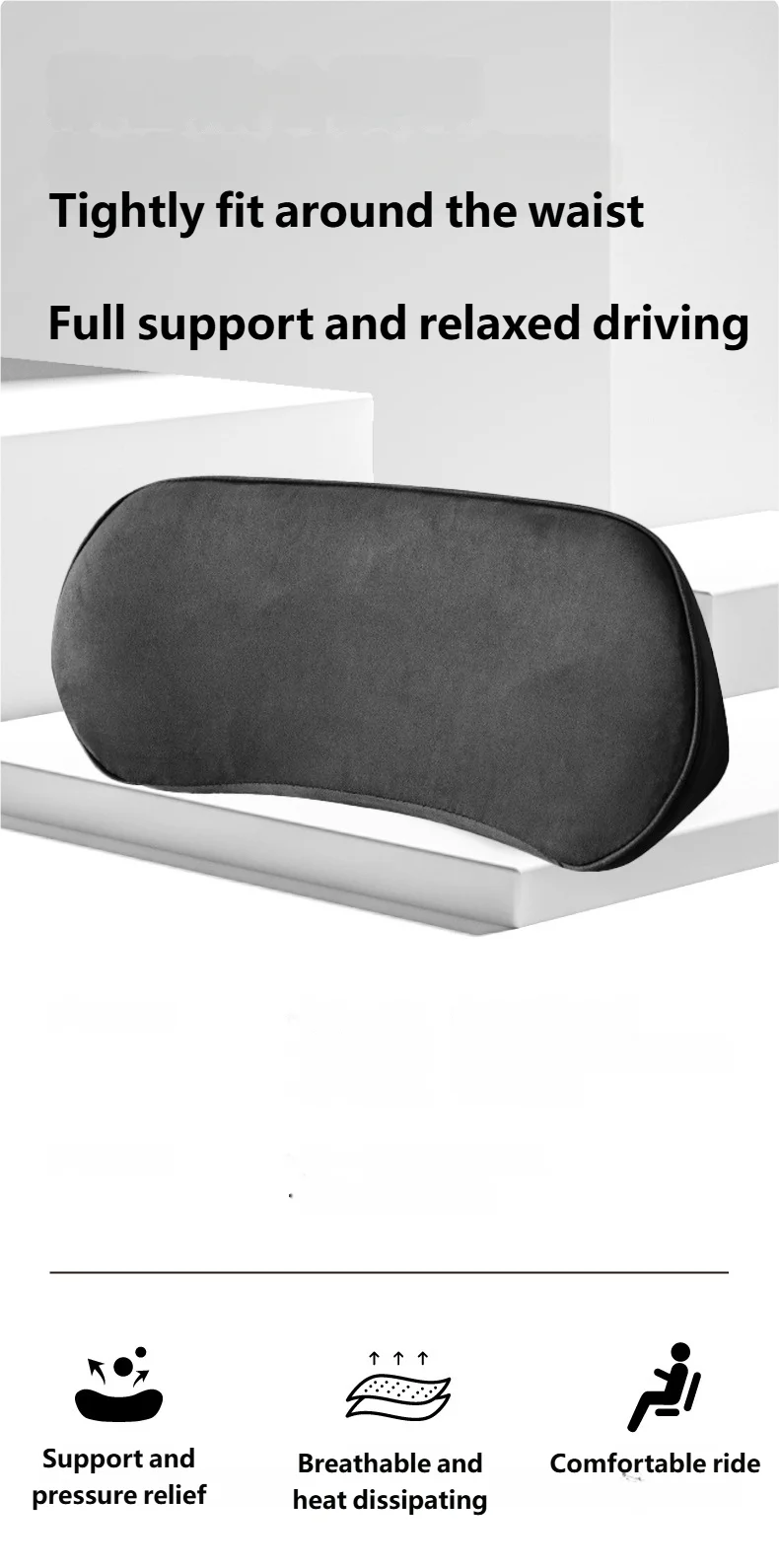 Car Memory Foam Lumbar Support Premium Quality Replacement Accessory