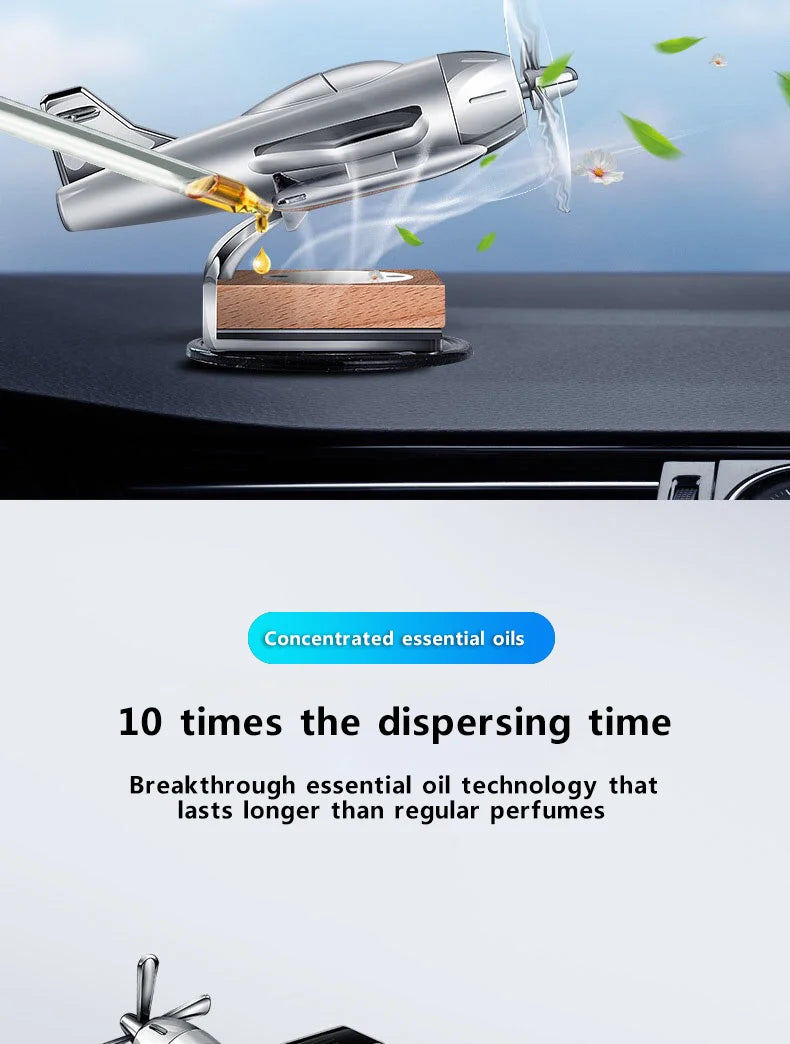 Car interior accessories solar airplane Car Dashboard Ornament Decoration