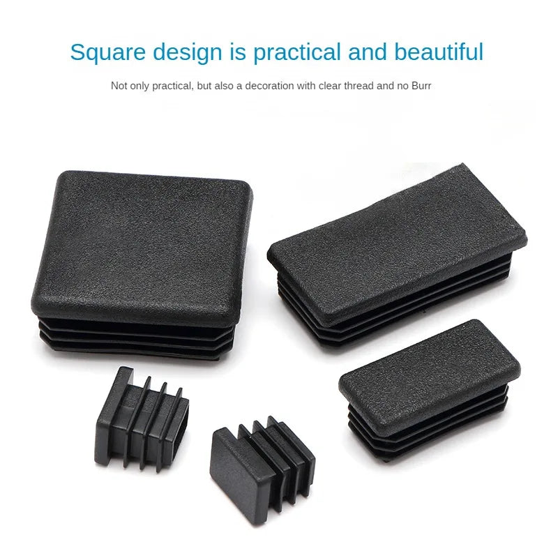 Black Square Oblong Plastic Pipe Premium Quality Replacement Accessory