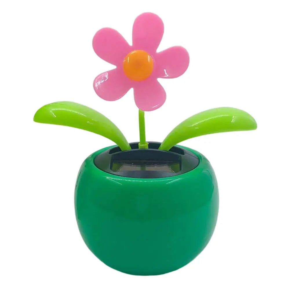 Fashion Car Ornament Solar Powered Car Dashboard Ornament Decoration