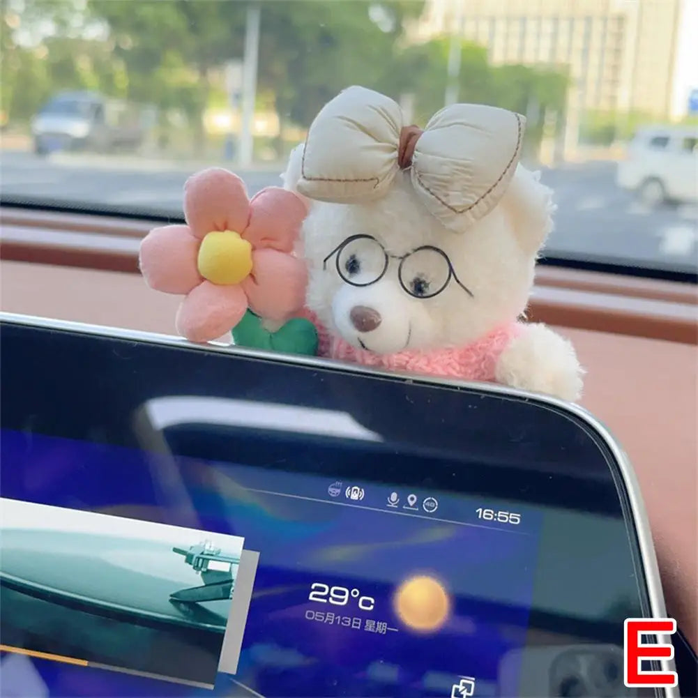 Car Decoration Interior Bear Screen Car Dashboard Ornament Decoration
