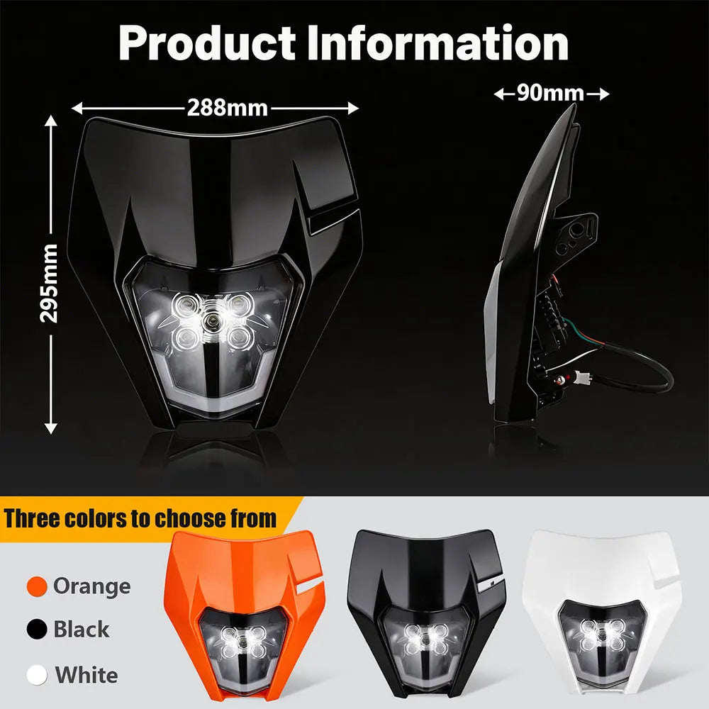5 LED Headlight Headlamp Lamp Premium Quality Replacement Accessory